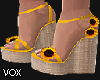Sunflower Wedge Sandals