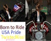 Born to Ride USA Pride