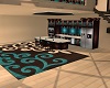 Brown and Teal Kitchen