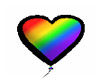 black n rainbow heart
