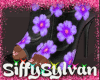 {S} Floral Boots Purple