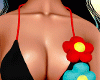 G★Bikini Flower Blk