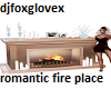 romantic fire place