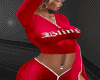 Catsuit red Bling