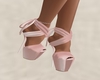 Pink Shiny Ribbon heels