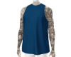 WJ-Tank Tatted Blue