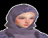 hijab ungu