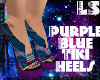 Purple Tiki Heels