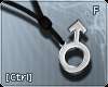 |C| M Symbol Necklace ~F