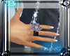 -B-silver flower ring