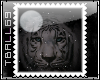 Tiger face stamp