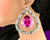 *T* Pink Drop Earrings