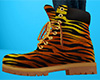 Orange Stripe Work Boots (F)