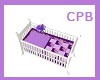 Purple Angel Bear Crib