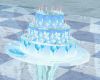 ice blue birthday cake