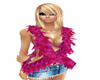 Pink Feather Top