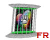 (FR) Green stripe cage