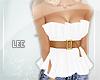 ! Belted Top White