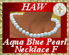 Aqua Blue Pearl Necklace
