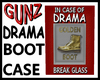 @ Drama Boot Glass Case