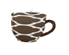 Steaming coffee mug