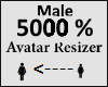 Avatar scaler 5000% Male