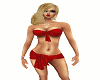 Sexy Bandeau Bikini Red
