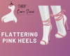 Flattering Pink Heels