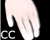 C.C, White Painted Hands