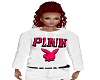 White Playbunny PinkHood