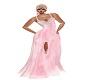 pink & silver gown