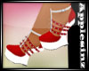 SZ*RED AND WHITE WEDGE