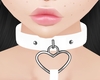 P! Collar Heart -  White