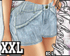 BL| XXL| HW Denim Shorts