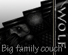 Noir ~8 poses large sofa
