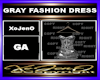 GRAY FASHION DRESS
