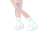 rainbow ice-cream boots