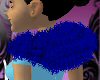 Royal blue fur shrug