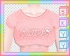 Kitten Shirt Pink Big