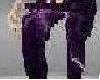 Purple lightning jeans