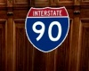 interstate I-90 sign