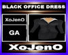 BLACK OFFICE DRESS
