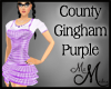 MM~ Country Gingham Purp