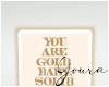 You Gold Light Canvas