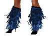 blue frilly boots