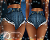 Bm| LBlue RipJean Shorts