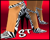Zebra Glam Stiletto Pump