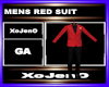 MENS RED SUIT