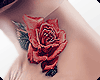 ▲ Neck Tattoo Roses