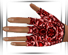 Red Lace Gloves M